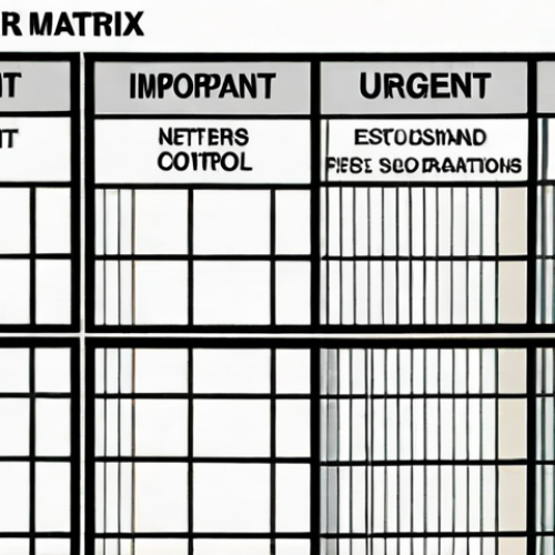 Home 11 **
* **Prompt:** Eisenhower Matrix visualized. Quadrants labeled "Urgent & Important," "Important Not Urgent," "Urgent Not Important," "Neither." A stressed solopreneur is sorting tasks, gaining clarity and control. Clean, modern design, productivity-focused.
**